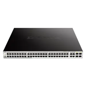 D-Link DGS-1210-52MP Managed L2 Gigabit Ethernet (10/100/1000) Power over Ethernet (PoE) Black, Grey