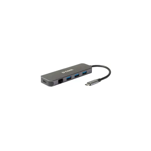 Adapter s USB hubom D-LINK DUB-2334 (USB-C, 1000MBit)
