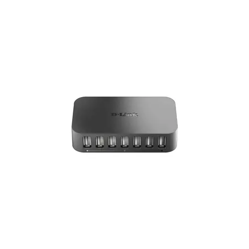USB Hub D-LINK DUB-H7 (Type-C, 480 Mbit/s, Crna)