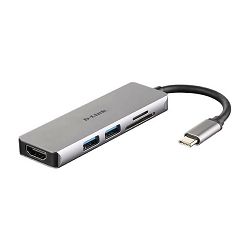 D-Link DUB-M530 5-u-1 USB-C Hub sa HDMI i SD/microSD čitačem kartica