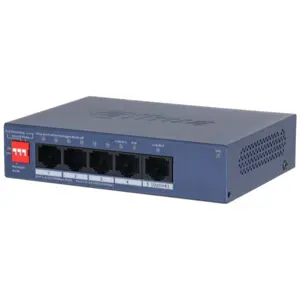 Dahua Technology CS4005-4ET1GT-36 network switch Managed L2 Gigabit Ethernet (10/100/1000) Power over Ethernet (PoE) Blue