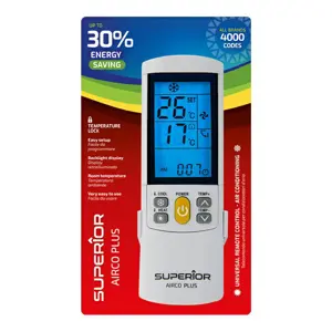 Daljinski upravljač za klime SUPERIOR 2000 kodova, univerzalni - RC AirCo Plus
