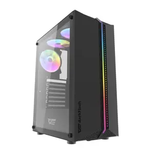 darkFlash DK151 LED czarny / ATX / 3x 120 mm / 3x USB-A / strona przezroczysta / bez źródła zasilania