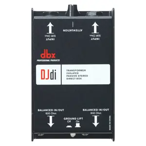 dbx DBXDJDI direct box Passive direct box Black