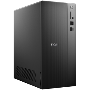 Dell Tower ECT1250, 180W, Intel Core i5 14400 (10C, 16T, 20MB cache, 4.7GHz), 16GB (1x16GB) DDR5 4800MT/s, 512GB M.2 SSD, Intel UHD Graphics 730, WiFi+BT, DP, HDMI, USB-C, 7x USB-A, RJ-45, 3.0 SD CR, 