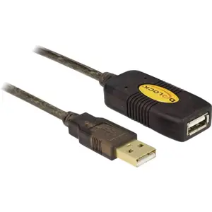 DeLOCK 30m, USB2.0 - USB2.0 USB cable USB A Black