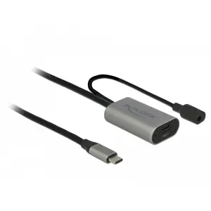 DeLOCK 85392 USB cable USB 3.2 Gen 1 (3.1 Gen 1) 5 m USB C Black, Grey