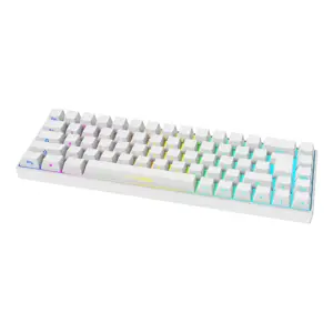 Deltaco Gaming GAM-100-W-DE keyboard USB + RF Wireless + Bluetooth QWERTZ German White