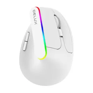 Delux M618DB mouse Office Right-hand RF Wireless + Bluetooth Optical 4000 DPI