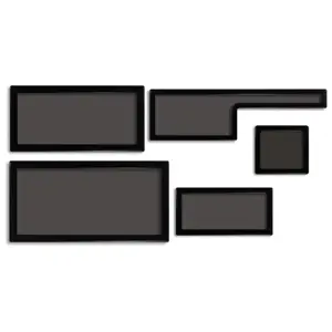 Demciflex Dust Filter Set CaseLabs Bullet BH7 - black/black