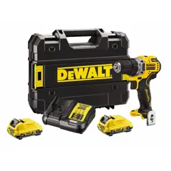 Bežična bušilica DEWALT DCD701D2-QW (crna, žuta, 2x 12V 2Ah XR, TSTAK)
