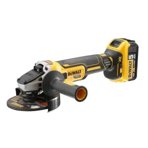 DeWALT DCG405P2-QW Meuleuse d'angle dcg405p2 18 V 5 Ah bürstenlos – Batteries Incluses, Chargeur, Accessoires et T STAK Box II – Max. Disques de diamètre 125 mm