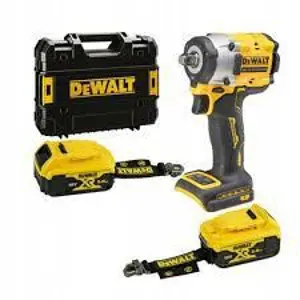 DEWALT. IMPACT WRENCH 1/2" 18V DCF921P2LRT 406Nm 2x5.0Ah TSTAK RING, WITHOUT CHARGER, LANYARD READY ...