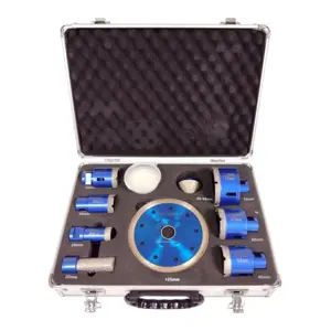Diamond hole saw set with blade M14 6-65mm