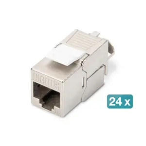 Digitus CAT 6A Keystone module, shielded, tool-free mounting connection