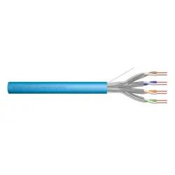 DIGITUS Cat.6A, U/FTP, B2ca, AWG 23/1, LSOH, 500m, Blue, Reel