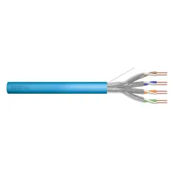 DIGITUS Cat.6A, U/FTP, Dca, AWG 23/1, LSOH, 50m, blue installation cable