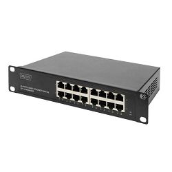 Switch DIGITUS DN-80115 (16 priključaka, neupravljani, za montažu na ormar)