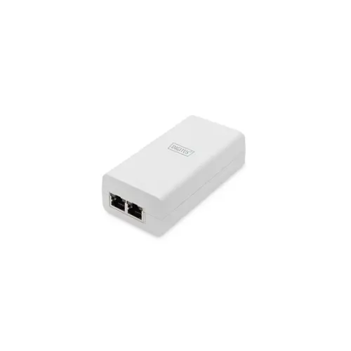 DIGITUS Gigabit Ethernet PoE Injektor 802.3af 15,4W weiĂź