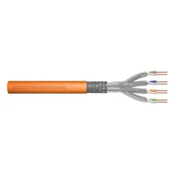 DIGITUS Instal-kab Cat7 S/FTP tw.Pair 1000m orange AWG23/1 (Speditionsversand)