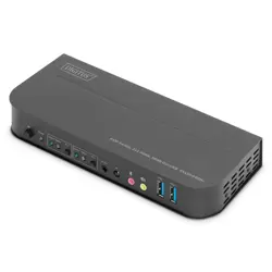DIGITUS KVM-Switch, 2-Port, HDMI 4K, M