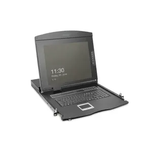 DIGITUS Modulare Konsole 19"HD  LCD,16-port VGA KVM Deutsch