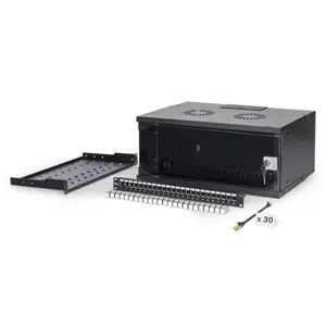 DIGITUS Netzwerk-Set 483 mm (19") - 4HE, 540x400 mm (BxT) sw