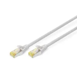 Patch kabel DIGITUS Cat6a S/FTP 2xRJ45 30.0m (siva, zaštita poluge, u polietilenskoj vrećici)