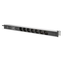 Strujna letva DIGITUS (aluminijski profil, zaštita od prenapona, integrirani filtar za napajanje, 4000 W)