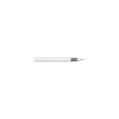 Koaksijalni kabel DIGITUS RG-6 (75 Ohm, zaštitni sloj 2x folija + 77% pletenica, Eca, PVC, 500m, bijela, namotaj)