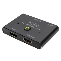 Switch DIGITUS (video / audio, 8K, 2 priključka)