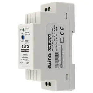 DIN POWER SUPPLY "EURA" DIN15W12 12V 1.25 A DC