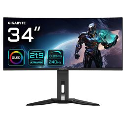 Monitor GIGABYTE Dis 34 GBT MO34WQC2 (WQHD, 240Hz, OLED)