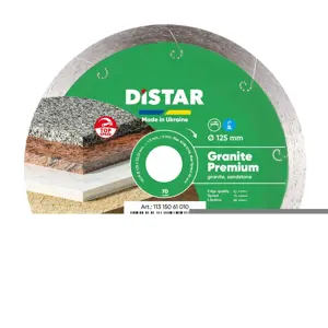DISTAR DIAMOND BLADE GRANITE PREMIUM 125 x 1,5 x 8 x 22,23mm