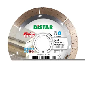 DISTAR HARD CERAMICS ADVANCED DIAMOND BLADE 115 x 1.6 x 10 x 22.23mm