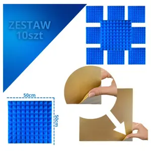 DNA AM2 BL acoustic panel set of 10 pcs. Blue