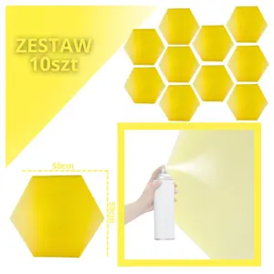DNA AM3 YL acoustic panel set of 10 pcs. yellow