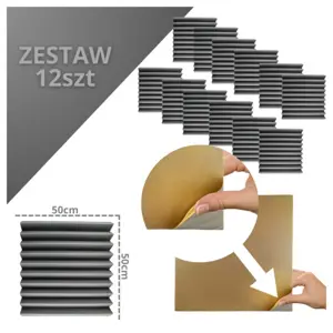 DNA AM4 GY acoustic panel set of 12 pcs. grey