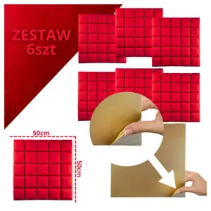 DNA AM5 RD acoustic panel set of 6 pcs. red