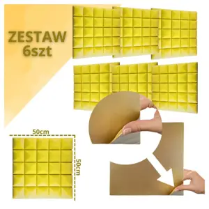 DNA AM5 YL acoustic panel set of 6 pcs. Yellow SA
