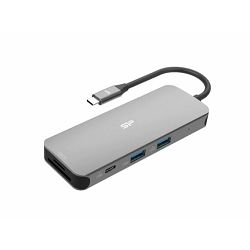 Docking stanica SILICON POWER SR30 (s USB C hubom, 8-u-1, HDMI 4K, 60 HZ)
