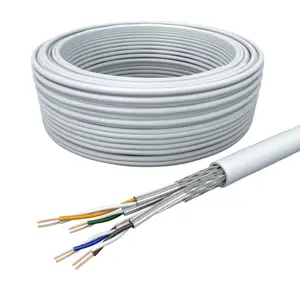 Draka Laying Cable UCHOME SS26, Cat 7, S/FTP, PiMF, white, 100m Ring