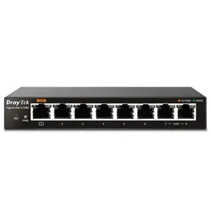 DrayTek VigorSwitch G1080 Managed L2 Gigabit Ethernet (10/100/1000) Black