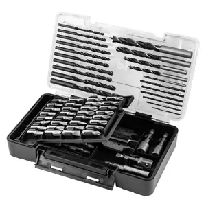 Drill bit set, sockets, 66 pcs.