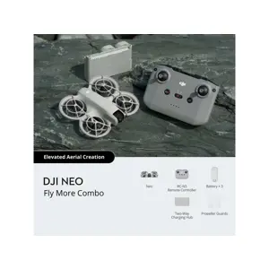 Dron DJI Neo Fly More Combo DJI RC-N3 (4K kamera, 1-axis gimbal, vrijeme leta do 18 min) bijeli