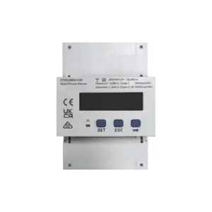 DTSU666-HW/YDS60-80 Energy Meter, 3-Phase, 3p4w; LCD display; direct measurement up to 80A or semi-indirect measurement with transformers with 5A or 1A secondary current (not included); RS485 communic
