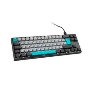 Ducky Miya Pro Moonlight TKL Gaming Keyboard for PC/Mac, MX-Red, White LED - Dark Grey
