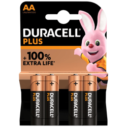 Duracell Baterija alkalna, AA, 1,5 V, blister 4 kom. - Mignon AA B4