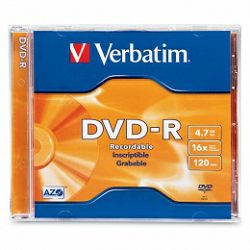 DVD-R Verbatim 4.7GB 16× Matt Silver Single pack Slimcase (min. 20 kom)
