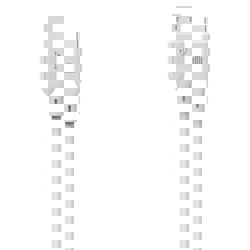 Dviced Cable USB-A to USB-C silicone 1,25m - White